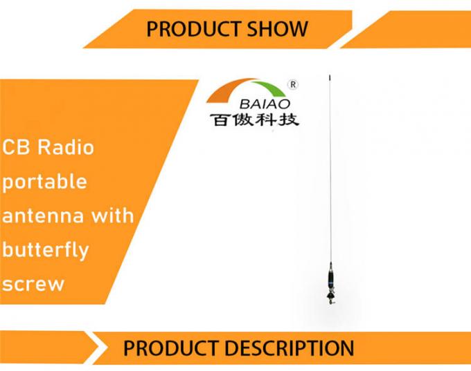 Radio-drahtlose Antenne Herstellercb mobile antenna whips 27MHz für Auto