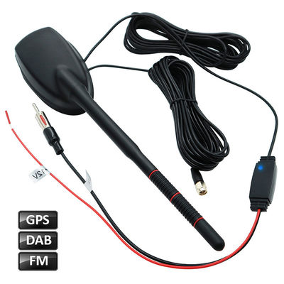 Hochgewinn 20dB GPS Fahrzeugantenna FM AM DAB Funkverstärker Fahrzeugkombination Antenne geeignet für die meisten Fahrzeuge