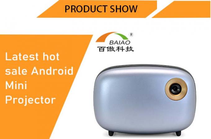 Intelligente Tasche Mini Projector, 1080P WIFI Home Theater DLP-Projektor-Unterstützung BT4.0 USB
