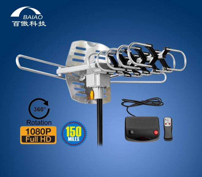 Motorisiertes Yagi UHF verstärkte Antenne Digital HDTV mit einer 360 Grad-Rotation 0