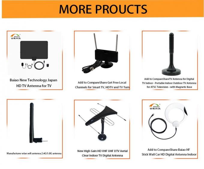 UHF 470 - 862MHz 100 Miles Digital Fernsehantenne mit magnetischer Basis 4