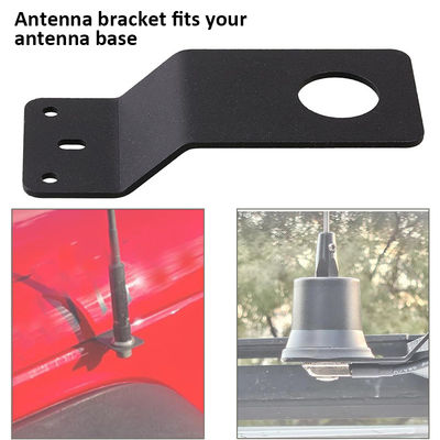 Schwerlaststoff aus Edelstahl CB-Radio-Antenne-Halter-Halter-Halter-Behälter-Auto-Hintertürzubehör