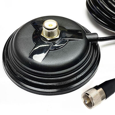 11 cm große Saugkugel Auto-Radio-Antenne Magnetenbasis, 30,8 lbs hohe Zugkraft Magnet Mount für VHF UHF HF Ham Radio-Antennen