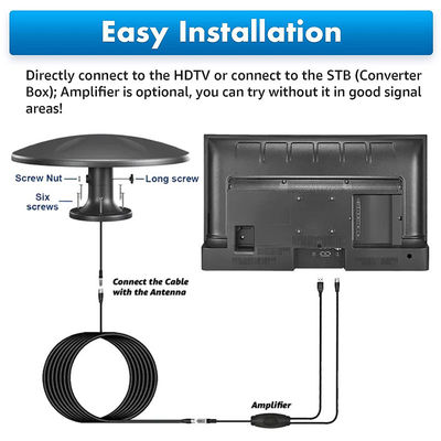 Vorverkabelte Outdoor-Langstreckenbandverstärker Signalverstärker RV-TV-Antenne für Camping Dachboden Lkw Boot Camper