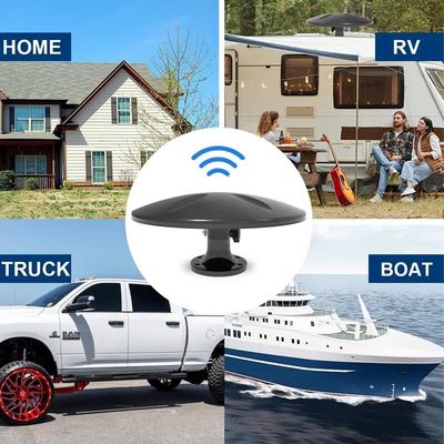 Vorverkabelte Outdoor-Langstreckenbandverstärker Signalverstärker RV-TV-Antenne für Camping Dachboden Lkw Boot Camper