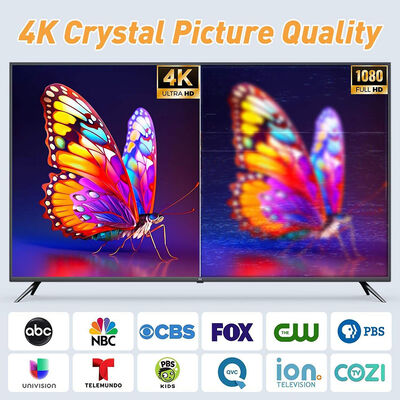 Long-Range Indoor Digital TV Antenna 4K 1080p HDTV Antenna for All Smart TVs Supports Local Channels Made of Plastic