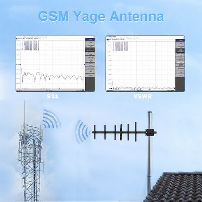GSM Yagi Antenne 9dBi Hochgewinn Außen 3G 4G Yagi Antenne Vertikale/Horizontale Polarisierung zur Stärkung des Mobilfunksignals