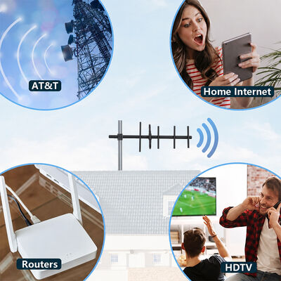 GSM Yagi Antenne 9dBi Hochgewinn Außen 3G 4G Yagi Antenne Vertikale/Horizontale Polarisierung zur Stärkung des Mobilfunksignals