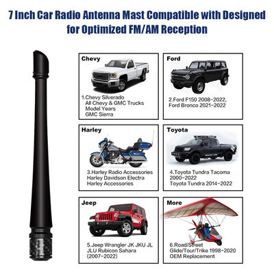 Optimierte Universal-CB-Gummi-Pickup-Fahrzeug-Radio-Antenne Ersatz mit 7-50MHz Frequenzbereich 5dBi-Gewinn Premium-Auto-Antenne