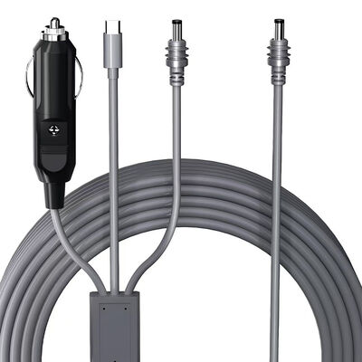 Starlink Mini-Autoadapter 12V2A Koaxial-Zigarettenanzünder-Ladegerät Wasserdichtes Kabel Eingebauter stabiler Power-Chip Dual PD45W USB