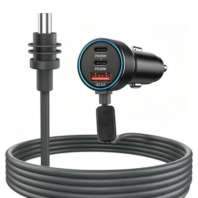 Starlink Mini Car Charger, 12V-24V leichteres Stromkabel mit Digitalbildschirm, USB-C PD & USB a QC 3.0 Anschlüsse geeignet