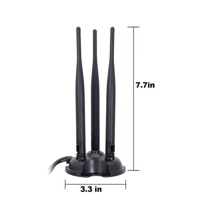 2,4G 5,8G Dualband Omni-Hochgewinn-WLAN-Antenne, 8dBi Omni-Antenne für WLAN-Router und Wireless-Netzwerkkarten
