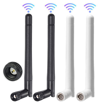 Doppelband-drahtlose Kommunikationsgummiantennen wifi Antenne 2.4GHz 5.8GHz mit rechtwinkliger männlicher Antenne 3dBi SMA
